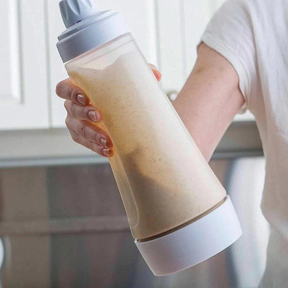 1000ml Hand Crank Batter Dispenser Mixing Jug with Scale for Muffins Pancakes V528-MIXING-BOTTLE-231949