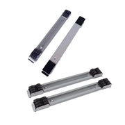 2pcs Adjustable Refrigerator Washing Machine Base Stand Movable Support Shelf - Grooved V528-MOBILE-STAND-DARK-GREY-359300