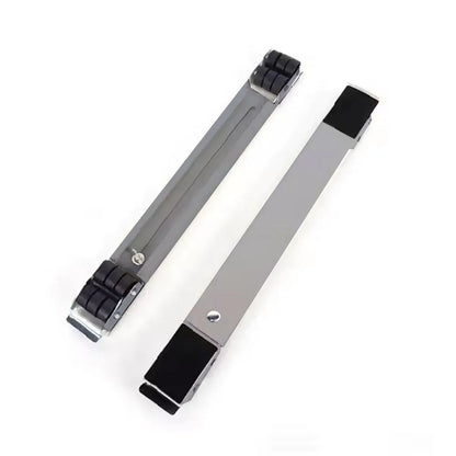 2pcs Adjustable Refrigerator Washing Machine Base Stand Movable Support Shelf - Grooved V528-MOBILE-STAND-DARK-GREY-359300