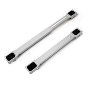 2pcs Adjustable Refrigerator Washing Machine Base Stand Movable Support Shelf - Grooved V528-MOBILE-STAND-DARK-GREY-359300