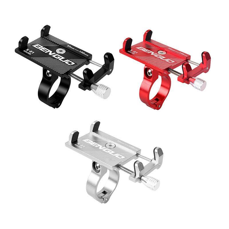 Aluminium Alloy Bicycle Phone Holder Handlebar Mount For Bike Motorcycle - Red V528-MOBILEPHONEHOLDER-RED-72242