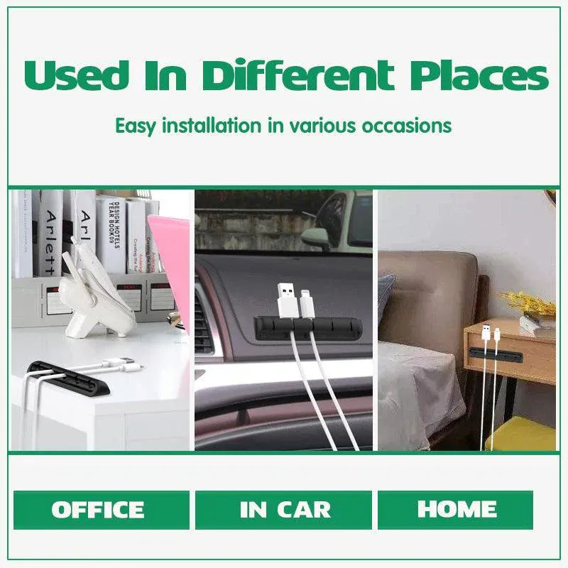 Value Pack Usb Charge Cable Holder Desk Cable Clips Organizer Cord Management - 5 Clips V528-MODEL-5CLIPS59770