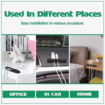 Value Pack Usb Charge Cable Holder Desk Cable Clips Organizer Cord Management - 5 Clips V528-MODEL-5CLIPS59770
