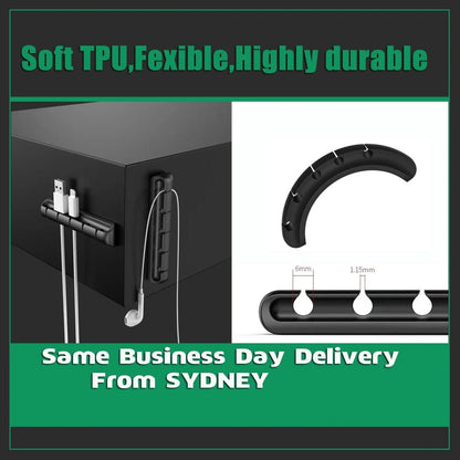 Value Pack Usb Charge Cable Holder Desk Cable Clips Organizer Cord Management - 5 Clips V528-MODEL-5CLIPS59770