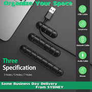 Value Pack Usb Charge Cable Holder Desk Cable Clips Organizer Cord Management - 7 Clips V528-MODEL-7CLIPS83038