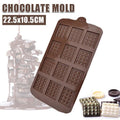 Mini Chocolate Bar Flexible Silicone Mold Candy Chocolate Cake Jelly Mould V528-MOLD-025874