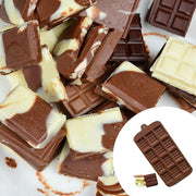 Mini Chocolate Bar Flexible Silicone Mold Candy Chocolate Cake Jelly Mould V528-MOLD-025874