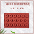 18 Cavity Mini Donut Doughnut Chocolate Pan Tray Silicone Mold Baking Cake Mould V528-MOLD-98574