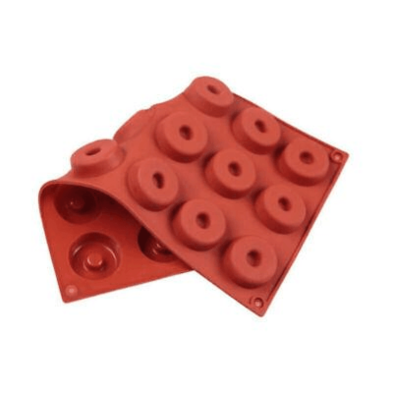 18 Cavity Mini Donut Doughnut Chocolate Pan Tray Silicone Mold Baking Cake Mould V528-MOLD-98574