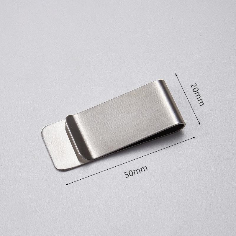 Clip Note Business Card Holder Stainless Steel Mens Wallet Metal - Gold V528-MONEYCLIP-GOLD-2PCS-983729