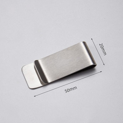 Clip Note Business Card Holder Stainless Steel Mens Wallet Metal - Gold V528-MONEYCLIP-GOLD-2PCS-983729