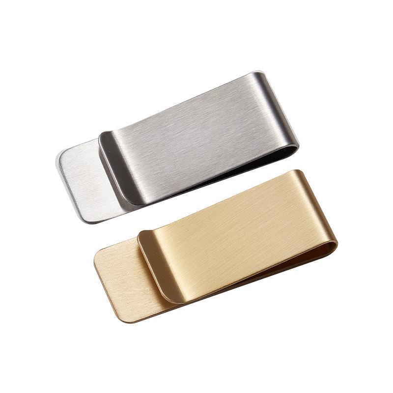 Clip Note Business Card Holder Stainless Steel Mens Wallet Metal - Silver V528-MONEYCLIP-SILVER-2PCS-348854