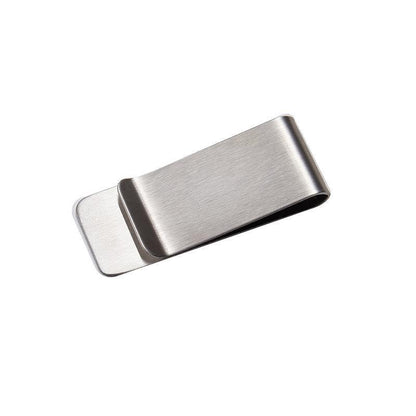 Clip Note Business Card Holder Stainless Steel Mens Wallet Metal - Silver V528-MONEYCLIP-SILVER-2PCS-348854