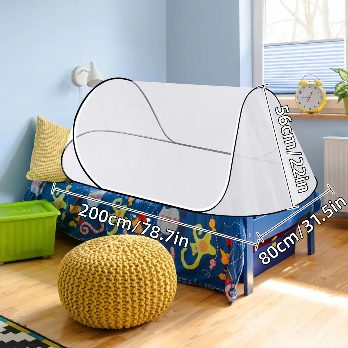 Portable Foldable Mosquito Net Pop-Up Travel Tent for Indoor Outdoor Use V528-MOSQUITO-BLACK-860161