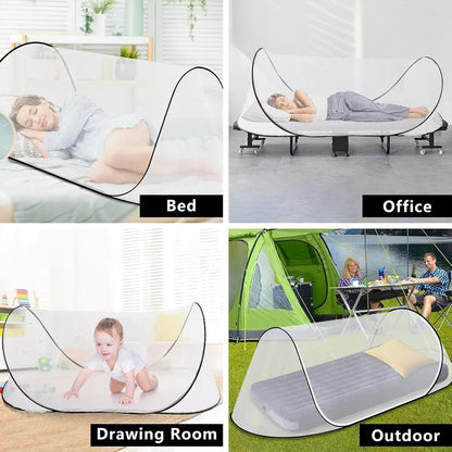 Portable Foldable Mosquito Net Pop-Up Travel Tent for Indoor Outdoor Use V528-MOSQUITO-BLACK-860161