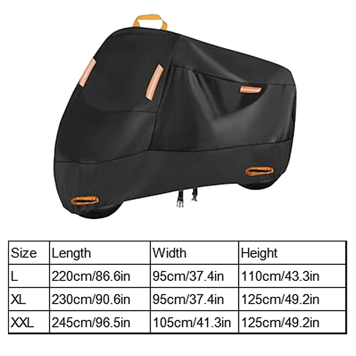 Motorcycle Cover Universal Waterproof Dustproof Bike Cover Outdoor Protection - L V528-MOTORCYCLE-COVER-L-673893