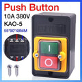 Motor Drill Switch Push Button For 10A 380V Kao-5 On/Off Water Proof Machine V528-MOTORDRILL-462169