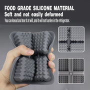 2PCS Silicone Ice Cube Tray Round and Square Ice Ball Maker for Whiskey Cocktails - Blue V528-MOULD-BLUE-390671