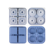 2PCS Silicone Ice Cube Tray Round and Square Ice Ball Maker for Whiskey Cocktails - Green V528-MOULD-GREEN-916555