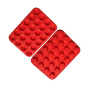 24 Cavity Pan Tray Silicone Mini Cupcake Cookie Baking Mold Au - Red V528-MOULD-RED-25780