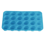 24 Cavity Pan Tray Silicone Mini Cupcake Cookie Baking Mold Au - Red V528-MOULD-RED-25780
