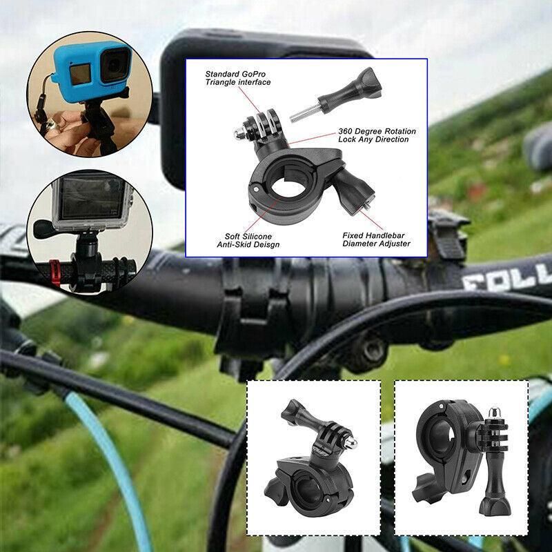 Handlebar Mount Holder Clamp For Gopro Hero 9 8 7 6 5 Bicycle Bike Motorcycle V528-MOUNTHOLDER-761938