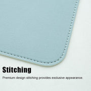 Leather Mouse Pad 30x25.5cm Waterproof Gaming Desk Mat Anti Slip Rubber Mousepad - Grey V528-MOUSE-LIGHTGREY-82570112