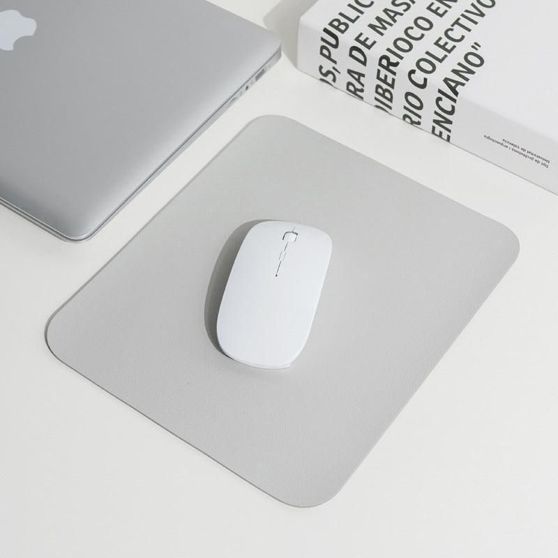 Pu Leather Gaming Mouse Pad Desk Mat Anti-Slip Speed Mousepad 22X22Cm Waterproof - Grey V528-MOUSEDESK-GREY-944098