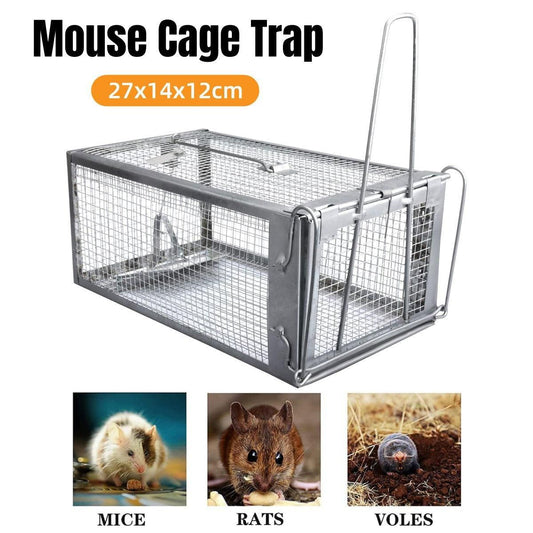 Humane Rat Trap Cage Live 1 Door Animal Catch Pest Rodent Mouse Bait Control Box V528-MOUSETRAP-1PC-862458