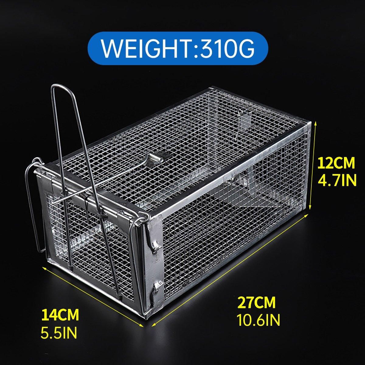 Humane Rat Trap Cage Live 1 Door Animal Catch Pest Rodent Mouse Bait Control Box V528-MOUSETRAP-1PC-862458