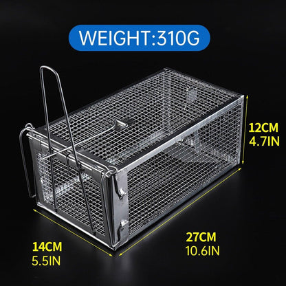 Humane Rat Trap Cage Live 1 Door Animal Catch Pest Rodent Mouse Bait Control Box V528-MOUSETRAP-1PC-862458