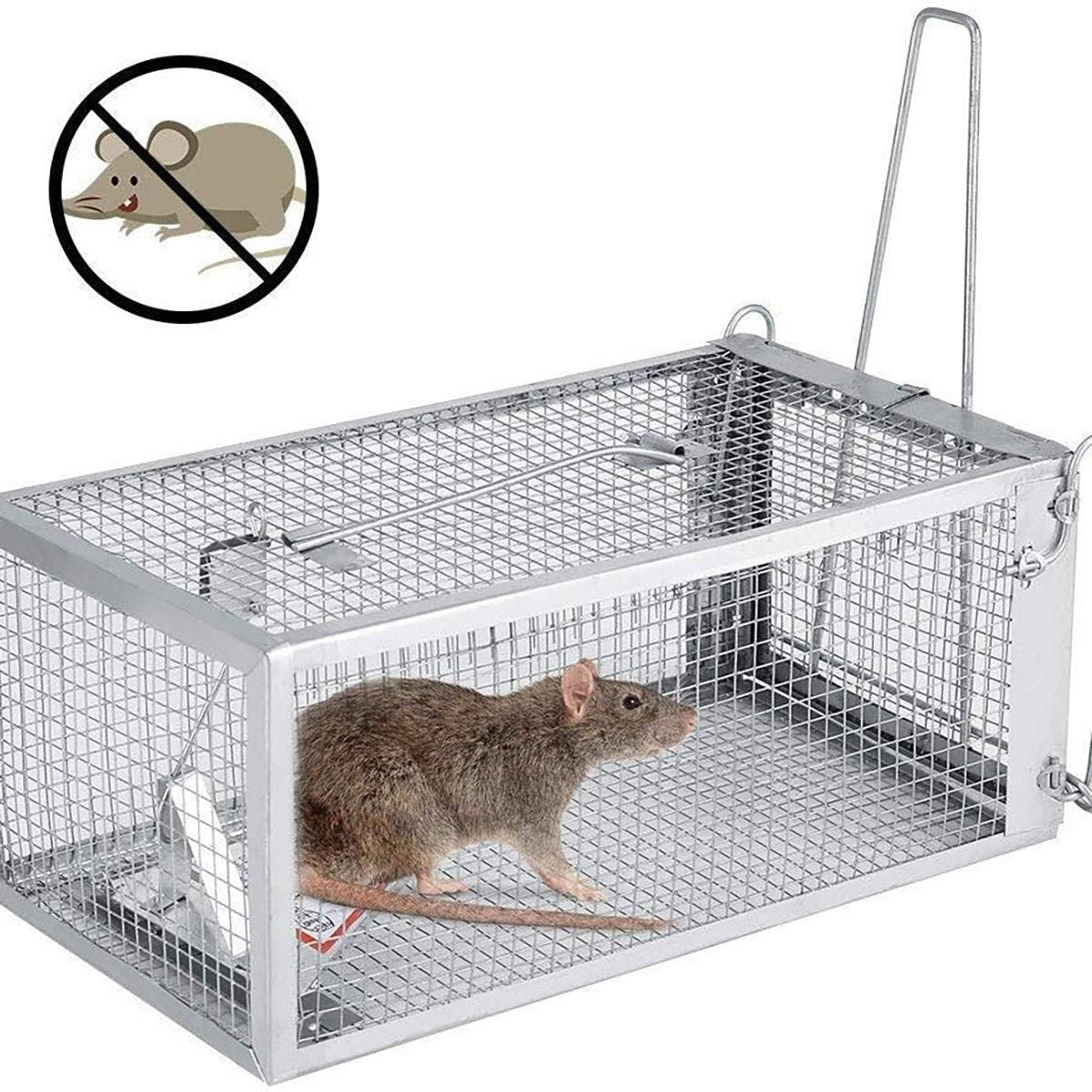 Humane Rat Trap Cage Live 1 Door Animal Catch Pest Rodent Mouse Bait Control Box V528-MOUSETRAP-1PC-862458