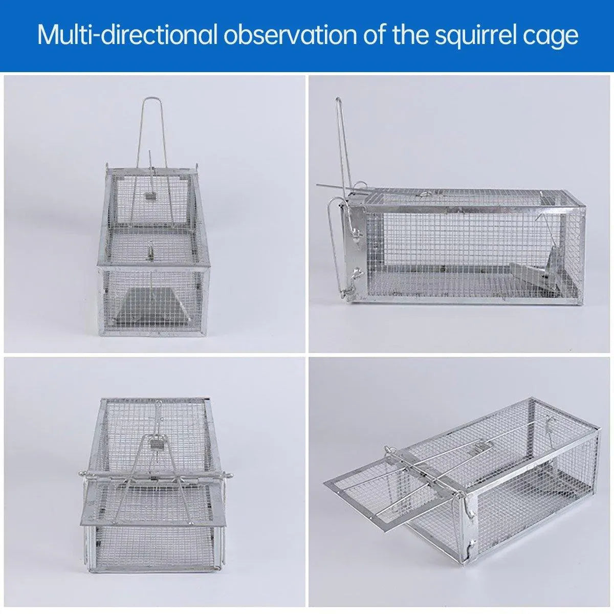 Humane Rat Trap Cage Live 1 Door Animal Catch Pest Rodent Mouse Bait Control Box V528-MOUSETRAP-1PC-862458