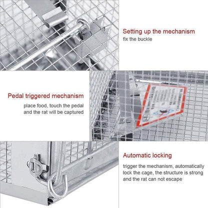 Humane Rat Trap Cage Live 1 Door Animal Catch Pest Rodent Mouse Bait Control Box V528-MOUSETRAP-1PC-862458