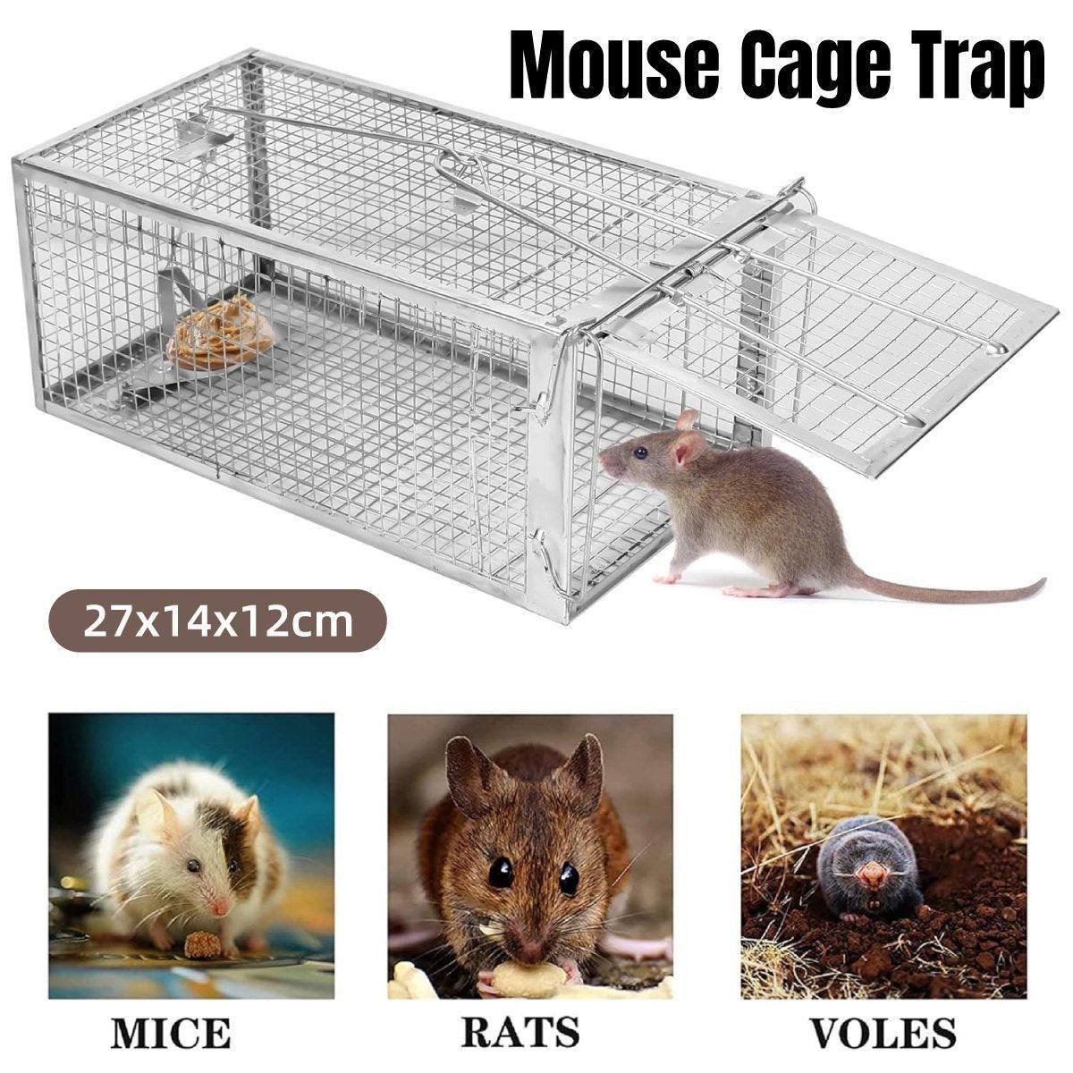 Humane Rat Trap Cage Live 1 Door Animal Catch Pest Rodent Mouse Bait Control Box V528-MOUSETRAP-1PC-862458