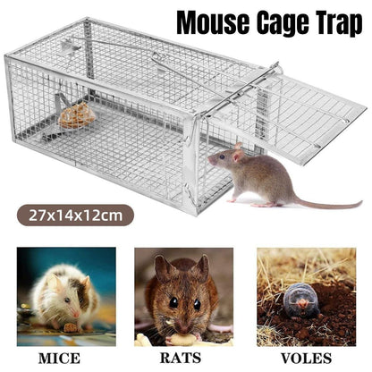Humane Rat Trap Cage Live 1 Door Animal Catch Pest Rodent Mouse Bait Control Box V528-MOUSETRAP-1PC-862458