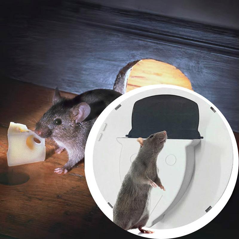 Flip Top Mouse Trap Automatic Indoor Outdoor Mouse Rat Catcher Rodent Trap Set V528-MOUSETRAP-WHITE-811932
