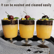 30pcs Clear Hard Plastic Mousse Cake Cup Pudding Ice Cream Dessert Serving Cups V528-MOUSSE-CUP-7OZ-36PCS-734928