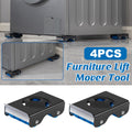 4pcs Movable Washing Machine Stand Furniture Moving Bracket Appliance Roller V528-MOVABLE-BASE-BRAKE-4PCS-WQG-630304