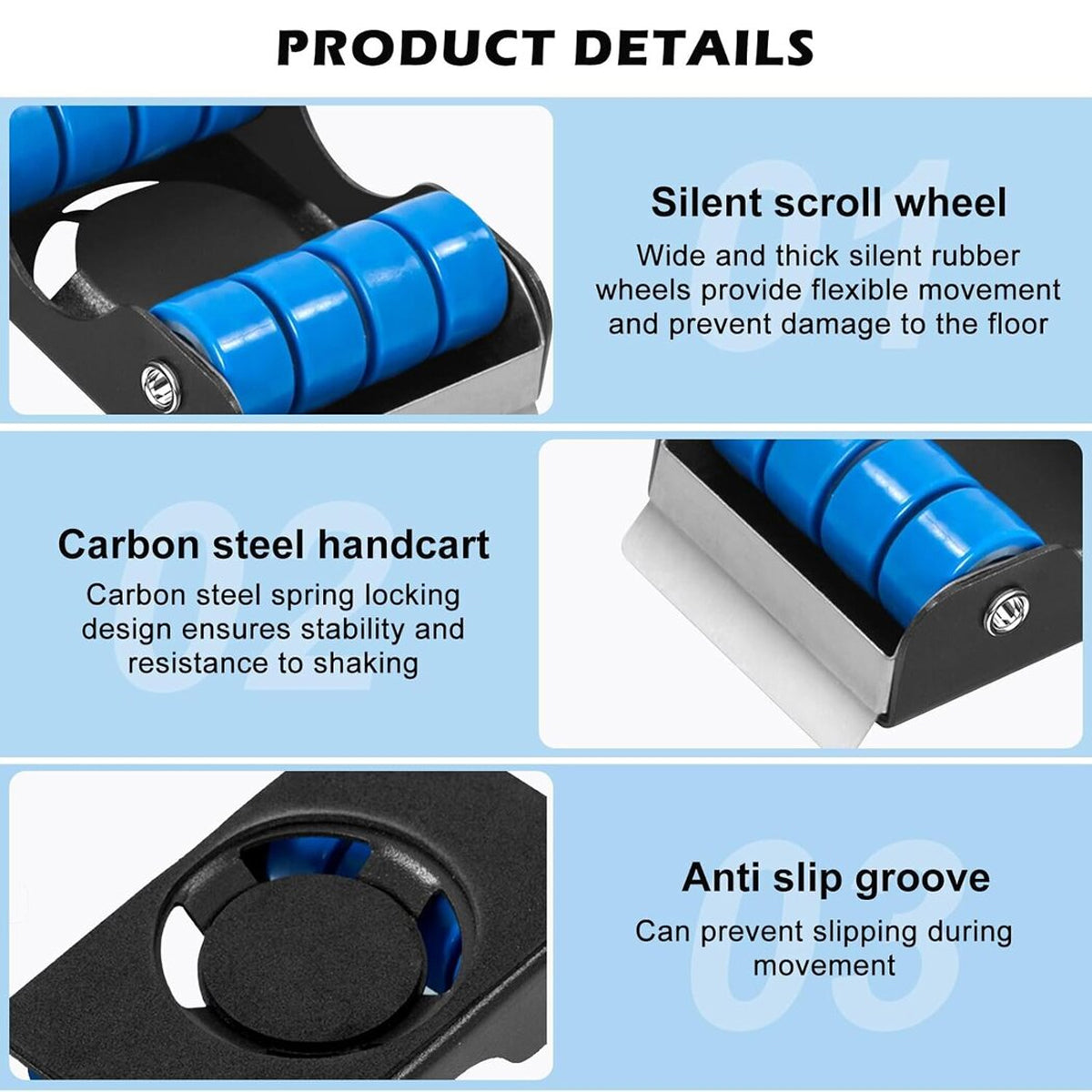 4pcs Movable Washing Machine Stand Furniture Moving Bracket Appliance Roller V528-MOVABLE-BASE-BRAKE-4PCS-WQG-630304