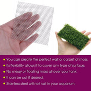 10pcs Stainless Steel Wire Mesh for Water Plants Fish Tank Aquarium Decoration - 8x8cm V528-MSWP-8X8CM-10PCS-727817