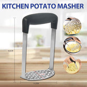 Potato Masher Vegetable Tool Stainless Steel Heat Kitchen Resistant Press Rice A V528-MUDDER-703091