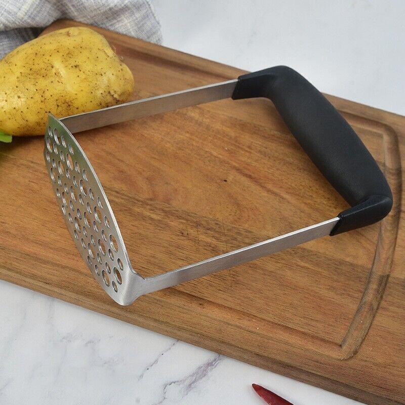 Potato Masher Vegetable Tool Stainless Steel Heat Kitchen Resistant Press Rice A V528-MUDDER-703091