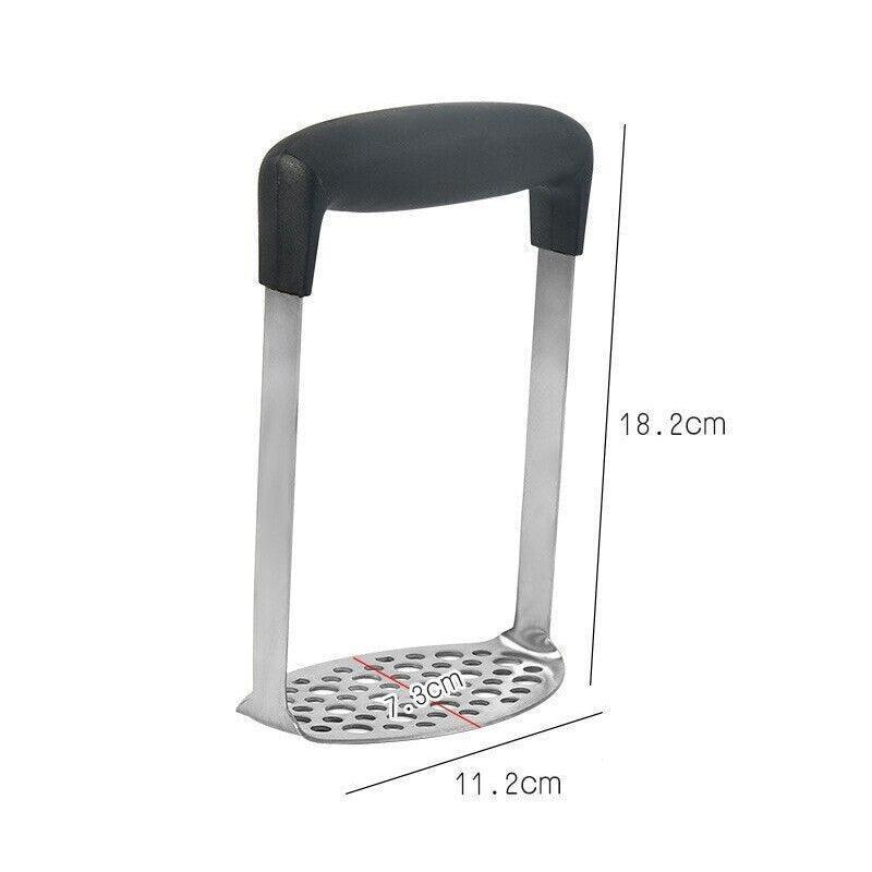 Potato Masher Vegetable Tool Stainless Steel Heat Kitchen Resistant Press Rice A V528-MUDDER-703091