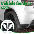 4PCS Universal Soft Rubber Fender Flares Wheel Arch Guard No Drill Car Accessories V528-MUDGUARD-BLACK-473458