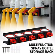 Car Wash Spray Bottle Holder Wax Abrasive Rack Wall Mount Detailing Storage Rack V528-MULTI-FUNCTION-CAN-HANGER-949348