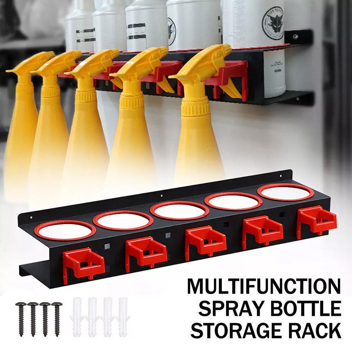 Car Wash Spray Bottle Holder Wax Abrasive Rack Wall Mount Detailing Storage Rack V528-MULTI-FUNCTION-CAN-HANGER-949348