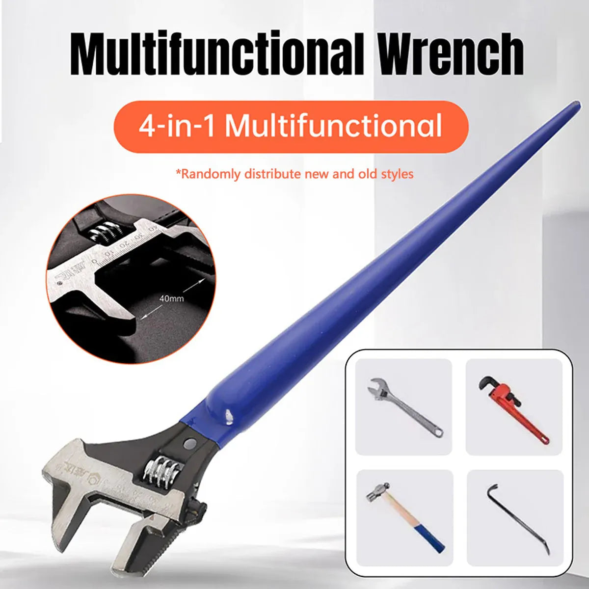 4 in 1 Multi Function Adjustable Wrench Tool Heavy Duty Mechanic Wrench Set V528-MULTI-FUNCTION-SPANNER-225764