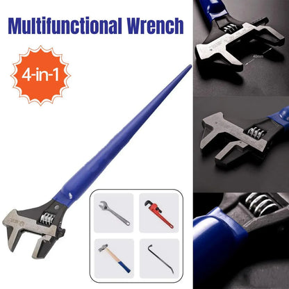 4 in 1 Multi Function Adjustable Wrench Tool Heavy Duty Mechanic Wrench Set V528-MULTI-FUNCTION-SPANNER-225764