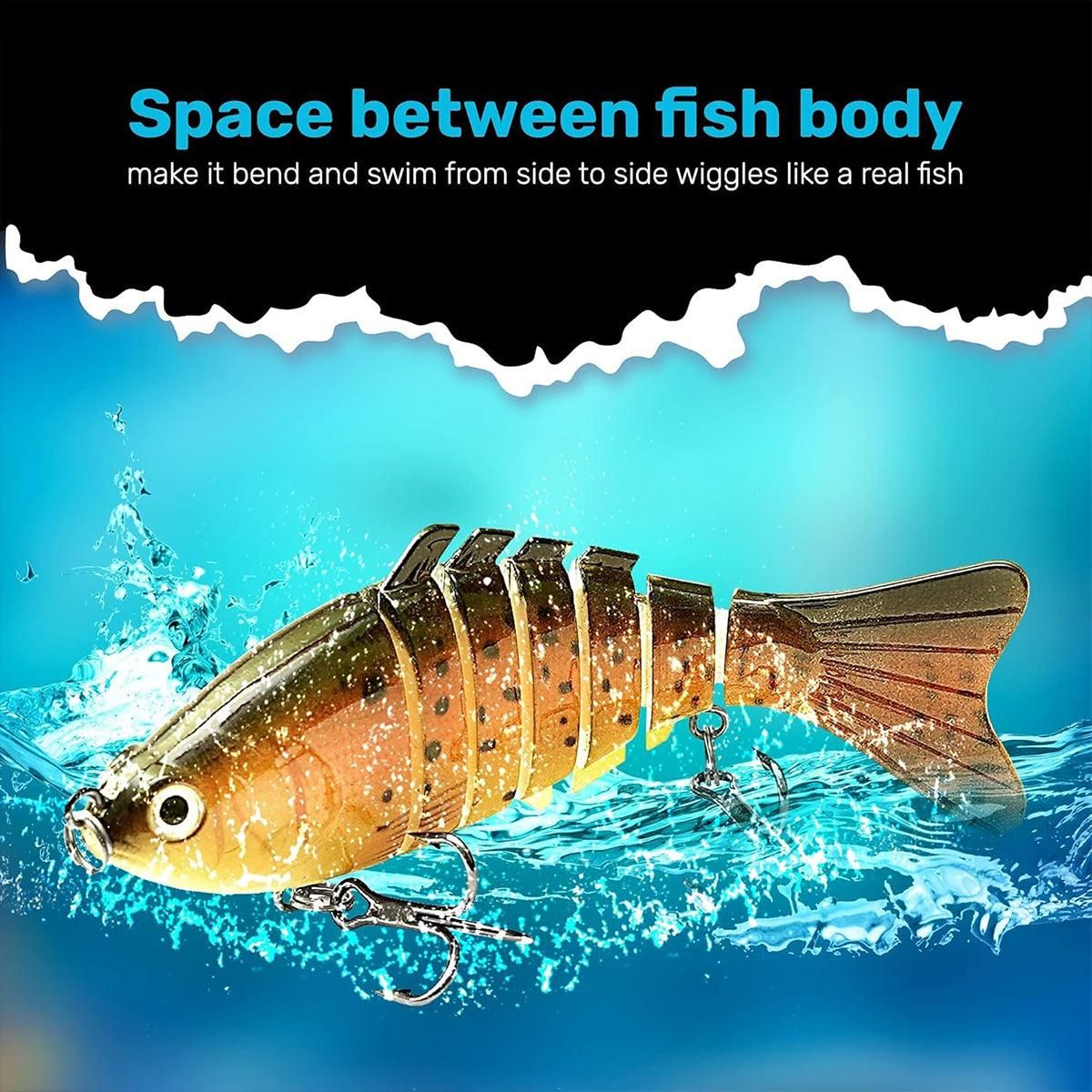 5PCS Faux Lure Set Fish Hard Fake Bait Fishing Lures Artificial Bait Tackle Gear V528-MULTI-SEGMENT-FISHBAIT-5PCS-886861
